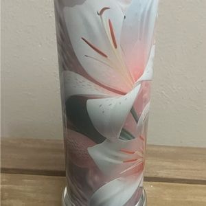 3D Lily skinny tumbler